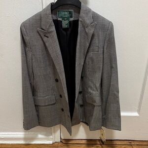 Women’s Ralph Lauren Gray Plaid Blazer